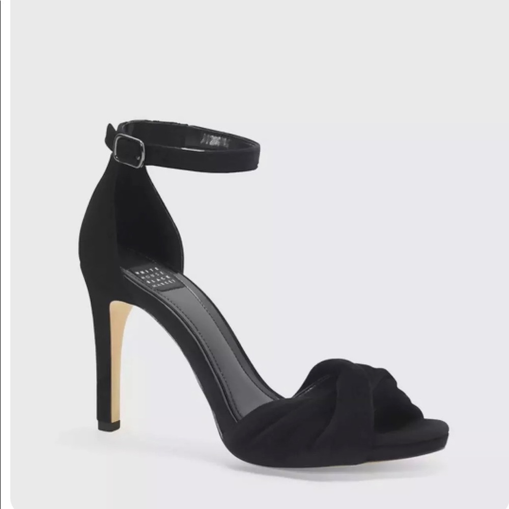 Nib whbm Sonja evening black heels (6.5)